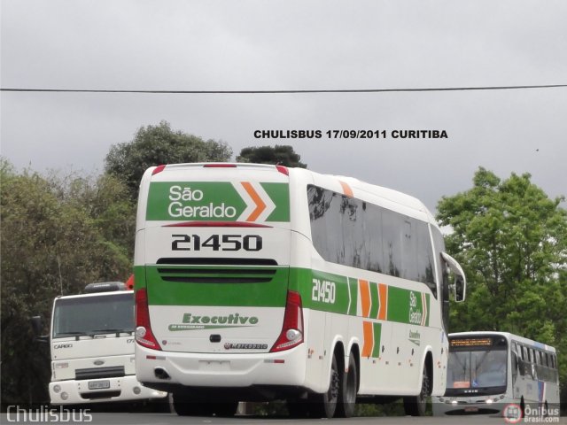 Cia. São Geraldo de Viação 21450 na cidade de Curitiba, Paraná, Brasil, por Paulo Roberto Chulis. Número da foto: #576123.