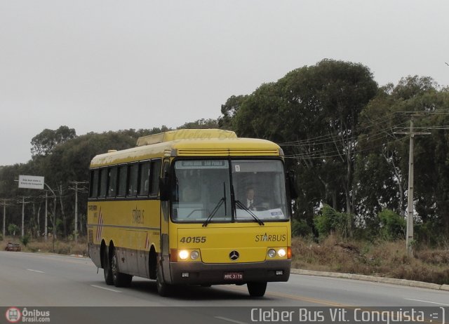 Viação Itapemirim 40155 na cidade de Vitória da Conquista, Bahia, Brasil, por Cleber Bus. ID da foto: 576309.