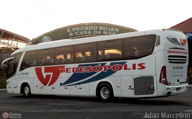 Viação Teresópolis RJ 203.068 na cidade de Aparecida, São Paulo, Brasil, por Adão Raimundo Marcelino. ID da foto: 577296.