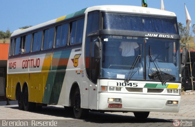 Empresa Gontijo de Transportes 11045 na cidade de João Monlevade, Minas Gerais, Brasil, por Brendon  Resende. ID da foto: 577235.