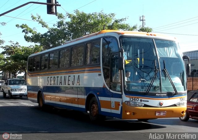 Viação Sertaneja 1360 na cidade de Contagem, Minas Gerais, Brasil, por Adão Raimundo Marcelino. Número da foto: #577371.