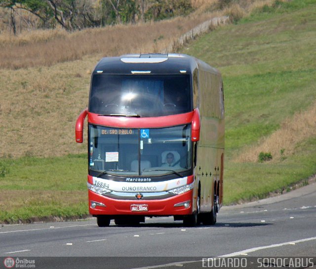 Viação Ouro Branco 16884 na cidade de Sorocaba, São Paulo, Brasil, por EDUARDO - SOROCABUS. Número da foto: #576795.