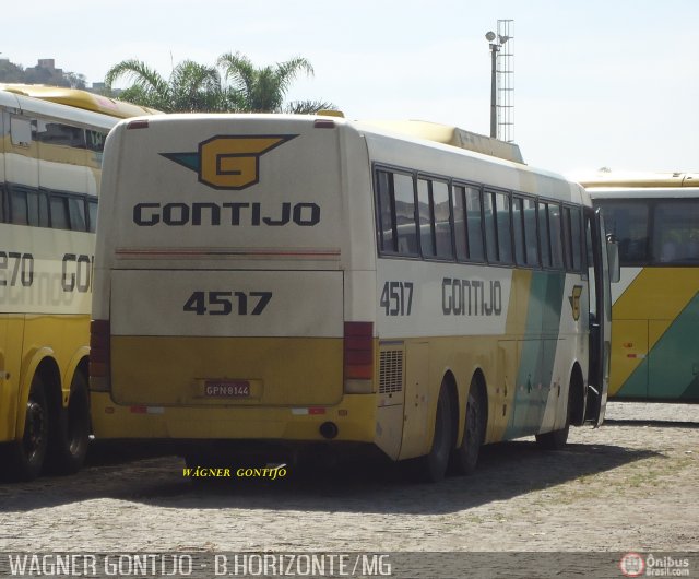 Empresa Gontijo de Transportes 4517 na cidade de Belo Horizonte, Minas Gerais, Brasil, por Wagner Gontijo Várzea da Palma-mg. ID da foto: 577998.