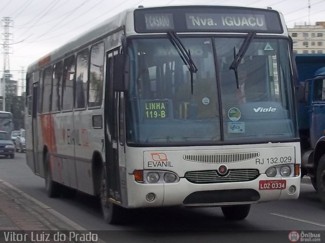 Evanil Transportes e Turismo RJ 132.029 na cidade de Nova Iguaçu, Rio de Janeiro, Brasil, por Vitor Luiz do Prado. Número da foto: #578376.