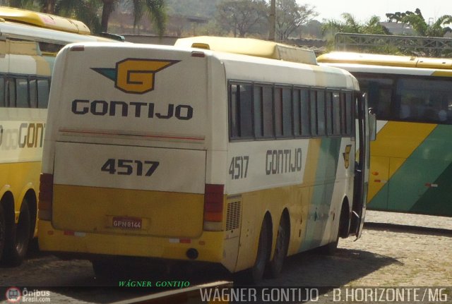 Empresa Gontijo de Transportes 4517 na cidade de Belo Horizonte, Minas Gerais, Brasil, por Wagner Gontijo Várzea da Palma-mg. ID da foto: 577992.