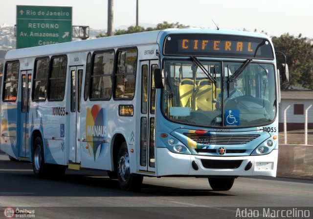 Vega Manaus Transporte 1011055 na cidade de Belo Horizonte, Minas Gerais, Brasil, por Adão Raimundo Marcelino. ID da foto: 580078.