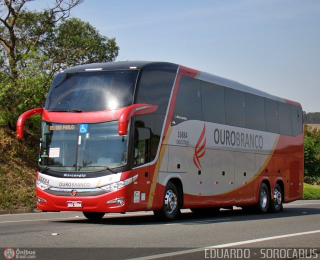 Viação Ouro Branco 16884 na cidade de Sorocaba, São Paulo, Brasil, por EDUARDO - SOROCABUS. Número da foto: #578946.