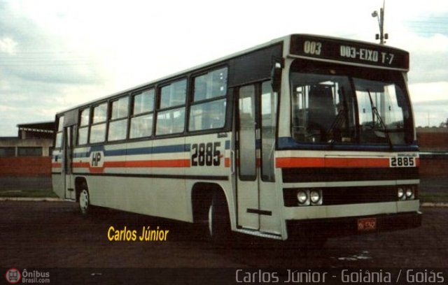 HP Transportes Coletivos 2885 na cidade de Goiânia, Goiás, Brasil, por Carlos Júnior. ID da foto: 581039.