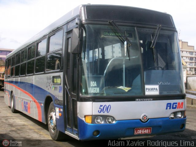 AGM Transportes e Turismo 500 na cidade de Cubatão, São Paulo, Brasil, por Adam Xavier Rodrigues Lima. ID da foto: 581256.