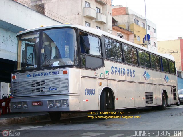 Spaid Bus Transportadora de Turismo 19003 na cidade de Aparecida, São Paulo, Brasil, por Jones Bh. Número da foto: #580276.