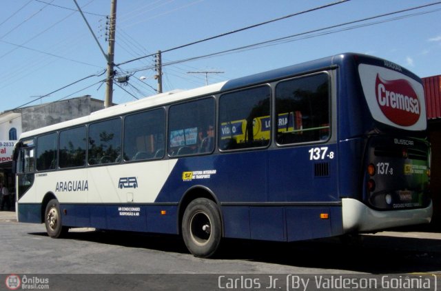 Rápido Araguaia 137-8 na cidade de Goiânia, Goiás, Brasil, por Carlos Júnior. Número da foto: #580307.