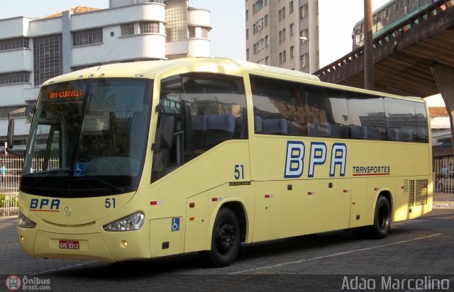BPA Transportes 51 na cidade de Belo Horizonte, Minas Gerais, Brasil, por Adão Raimundo Marcelino. Número da foto: #583553.