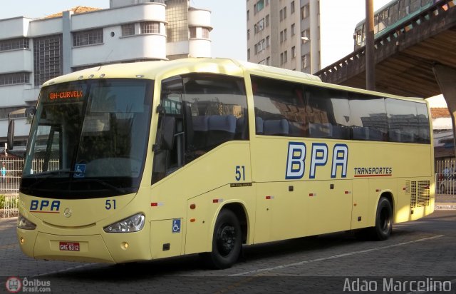 BPA Transportes 51 na cidade de Belo Horizonte, Minas Gerais, Brasil, por Adão Raimundo Marcelino. ID da foto: 583553.