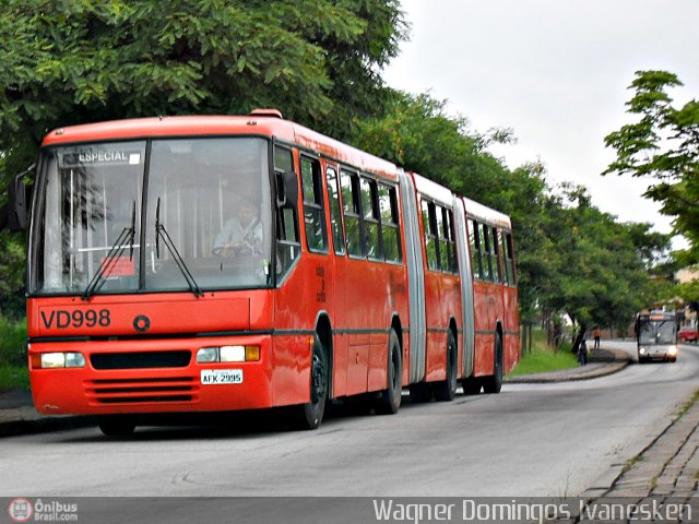 Viação Tamandaré VD998 na cidade de Curitiba, Paraná, Brasil, por Wagner Domingos Ivanesken. Número da foto: #583325.