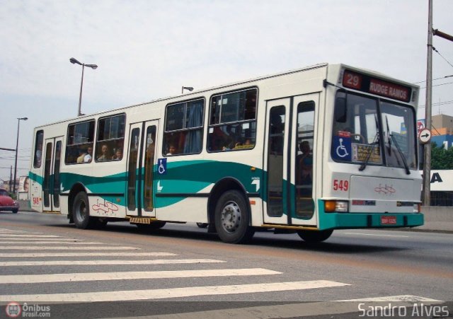 SBC Trans 549 na cidade de São Bernardo do Campo, São Paulo, Brasil, por Sandro Alves. ID da foto: 582955.