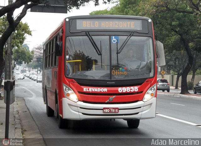 Viação Santa Edwiges 69838 na cidade de Belo Horizonte, Minas Gerais, Brasil, por Adão Raimundo Marcelino. Número da foto: #585056.