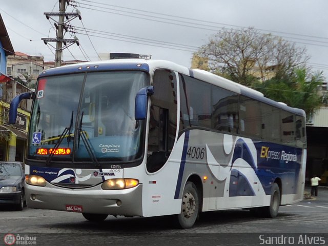 Expresso Regional 4006 na cidade de São Roque, São Paulo, Brasil, por Sandro Alves. ID da foto: 586629.