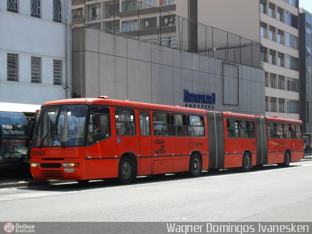 Cristo Rei > CCD Transporte Coletivo > SPE Via Mobilidade S/A VD985 na cidade de Curitiba, Paraná, Brasil, por Wagner Domingos Ivanesken. Número da foto: #588520.
