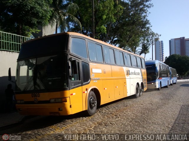 Viação Nordeste 0960 na cidade de Fortaleza, Ceará, Brasil, por Kilin Filho. Número da foto: #587747.