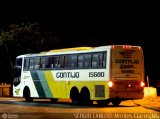 Empresa Gontijo de Transportes 15680 na cidade de Montes Claros, Minas Gerais, Brasil, por Sérgio Augusto Braga Canuto. Número da foto: #:id.