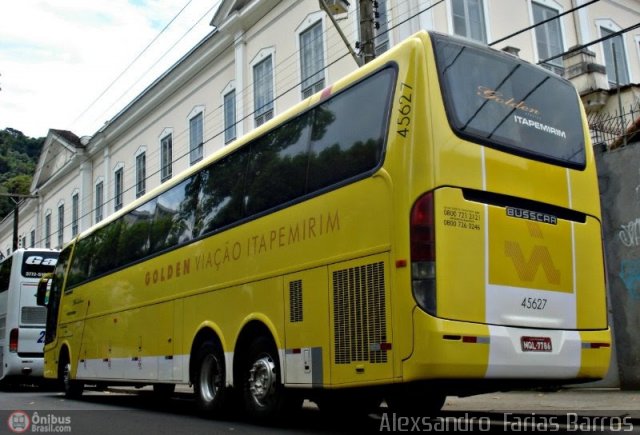 Viação Itapemirim 45627 na cidade de Petrópolis, Rio de Janeiro, Brasil, por Alexsandro  Farias Barros. Número da foto: #589603.