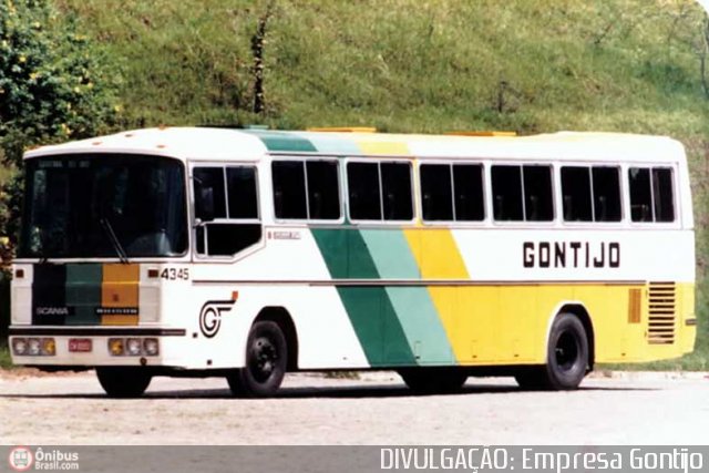 Empresa Gontijo de Transportes 4345 na cidade de Belo Horizonte, Minas Gerais, Brasil, por Sérgio Augusto Braga Canuto. ID da foto: 590335.