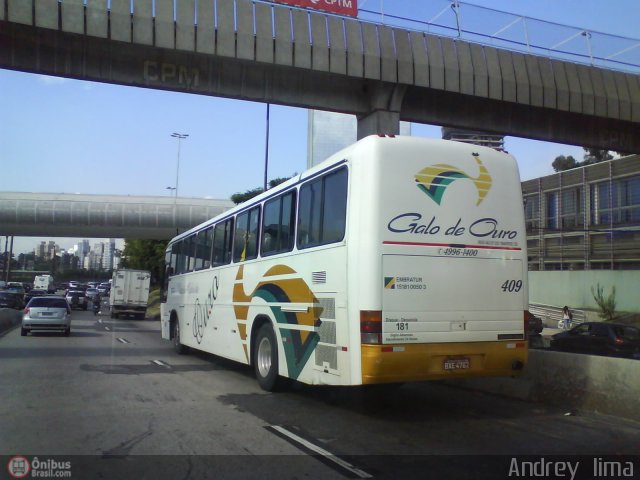 Viação Galo de Ouro 409 na cidade de São Paulo, São Paulo, Brasil, por Andrey  Lima. Número da foto: #589135.