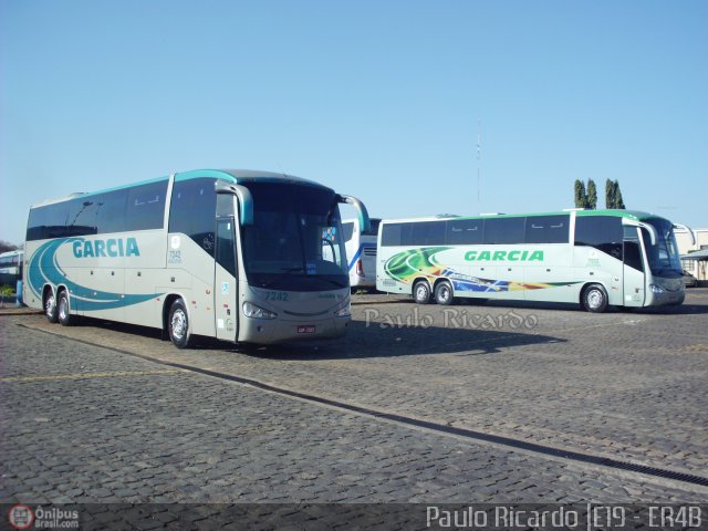 Viação Garcia 7242 na cidade de Londrina, Paraná, Brasil, por Paulo Ricardo. Número da foto: #556776.