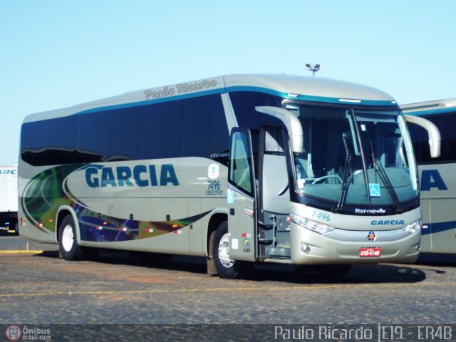 Viação Garcia 7496 na cidade de Londrina, Paraná, Brasil, por Paulo Ricardo. Número da foto: #556761.