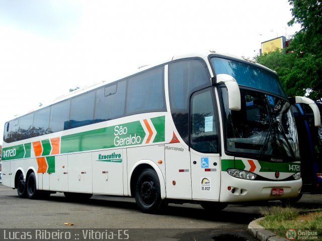 Cia. São Geraldo de Viação 14720 na cidade de Vitória, Espírito Santo, Brasil, por Lucas  Ribeiro. Número da foto: #592303.