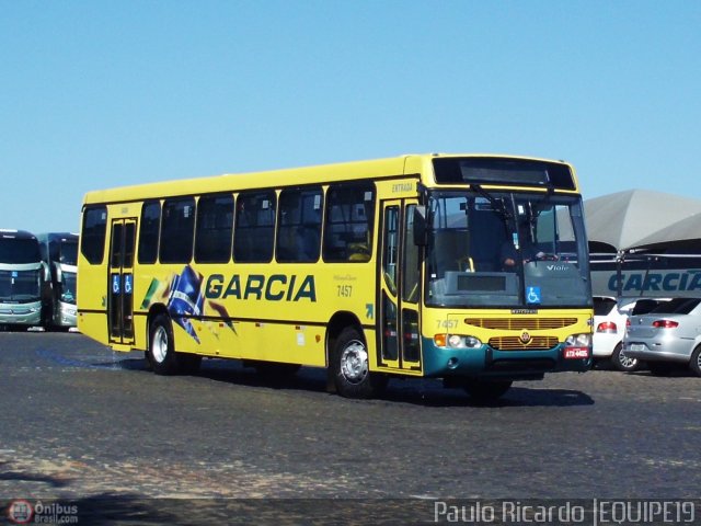 Viação Garcia 7457 na cidade de Londrina, Paraná, Brasil, por Paulo Ricardo. Número da foto: #592648.