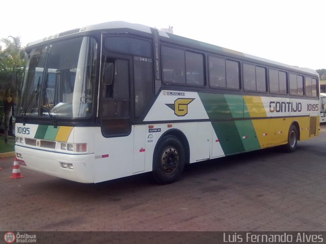 Empresa Gontijo de Transportes 10195 na cidade de Patos de Minas, Minas Gerais, Brasil, por Luis Fernando Alves. ID da foto: 592012.