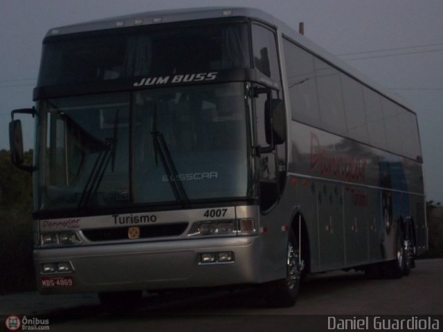 Dannycar Turismo 4007 na cidade de Florianópolis, Santa Catarina, Brasil, por Daniel Guardiola. Número da foto: #557325.