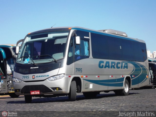 Viação Garcia 7995 na cidade de Londrina, Paraná, Brasil, por Joseph Martins. ID da foto: 557600.