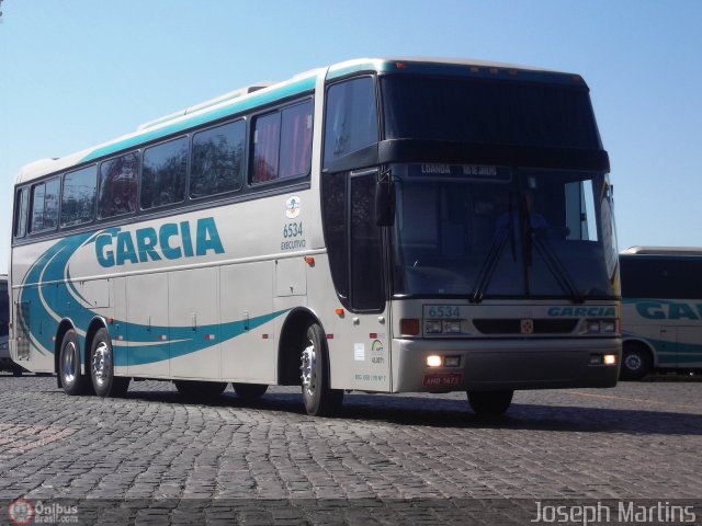 Viação Garcia 6534 na cidade de Londrina, Paraná, Brasil, por Joseph Martins. Número da foto: #557605.