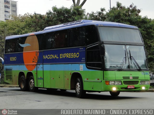 Nacional Expresso 16380 na cidade de São Paulo, São Paulo, Brasil, por Roberto Marinho - Ônibus Expresso. Número da foto: #559272.