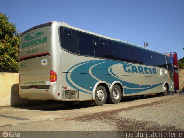 Viação Garcia 7540 na cidade de Paranacity, Paraná, Brasil, por Paulo J. S. Ferre. Número da foto: #558670.