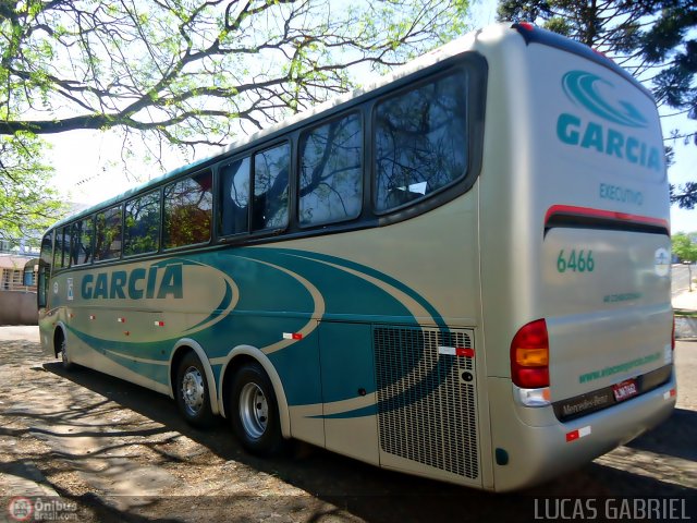 Viação Garcia 6466 na cidade de Telêmaco Borba, Paraná, Brasil, por Lucas Gabriel. ID da foto: 559111.