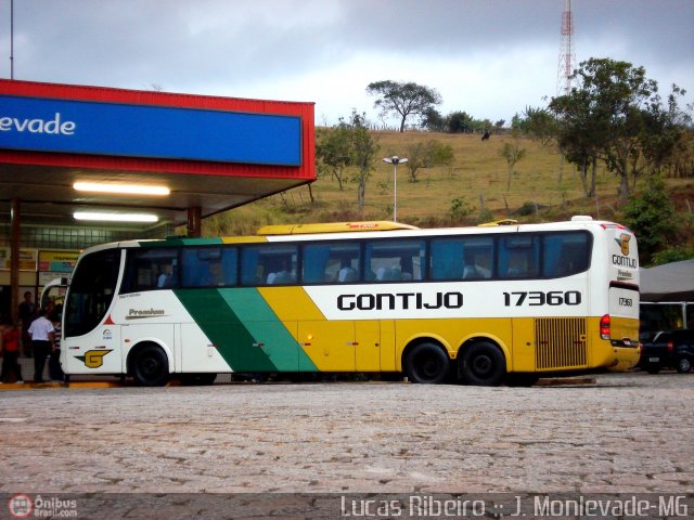 Empresa Gontijo de Transportes 17360 na cidade de João Monlevade, Minas Gerais, Brasil, por Lucas  Ribeiro. Número da foto: #560304.
