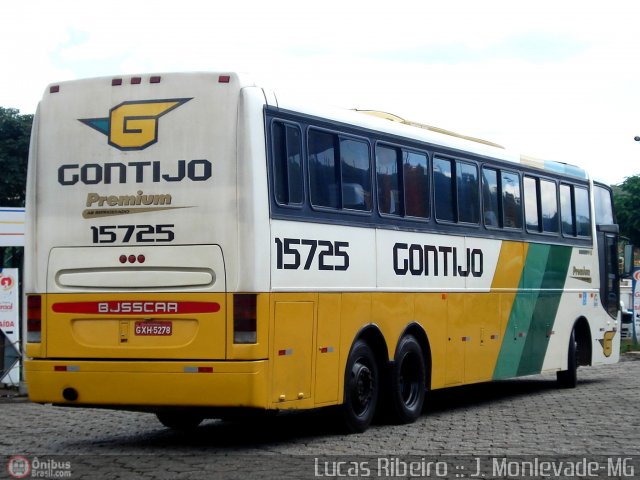 Empresa Gontijo de Transportes 15725 na cidade de João Monlevade, Minas Gerais, Brasil, por Lucas  Ribeiro. ID da foto: 560226.