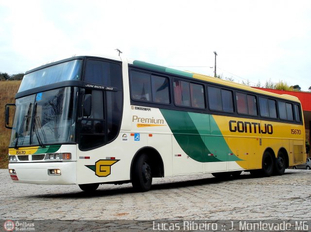 Empresa Gontijo de Transportes 15670 na cidade de João Monlevade, Minas Gerais, Brasil, por Lucas  Ribeiro. ID da foto: 560222.