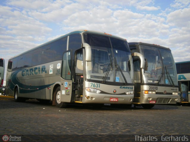 Viação Garcia 7631 na cidade de Londrina, Paraná, Brasil, por Thiarles Gerhards. Número da foto: #561436.