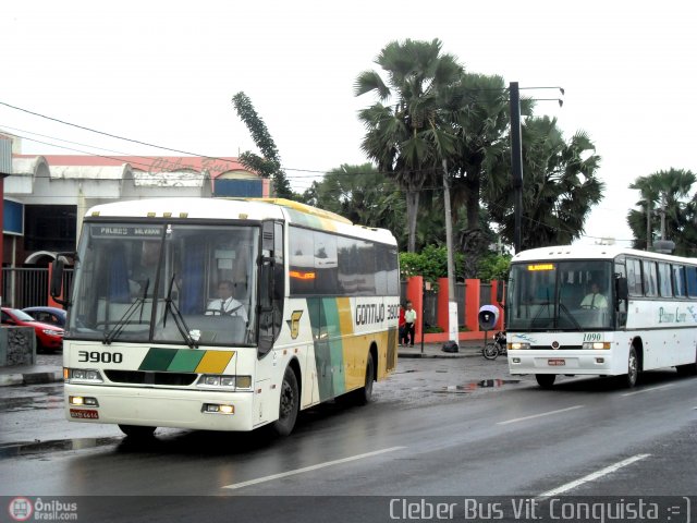 Empresa Gontijo de Transportes 3900 na cidade de Feira de Santana, Bahia, Brasil, por Cleber Bus. ID da foto: 561121.