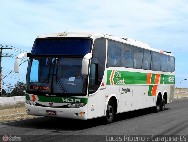 Cia. São Geraldo de Viação 14205 na cidade de Serra, Espírito Santo, Brasil, por Lucas  Ribeiro. ID da foto: 562984.