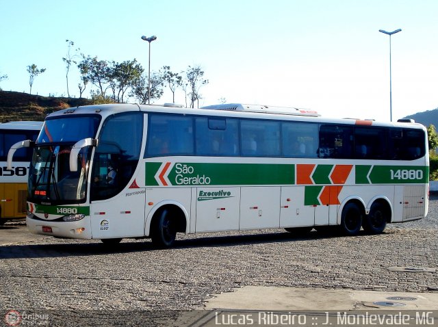 Cia. São Geraldo de Viação 14880 na cidade de João Monlevade, Minas Gerais, Brasil, por Lucas  Ribeiro. Número da foto: #563002.